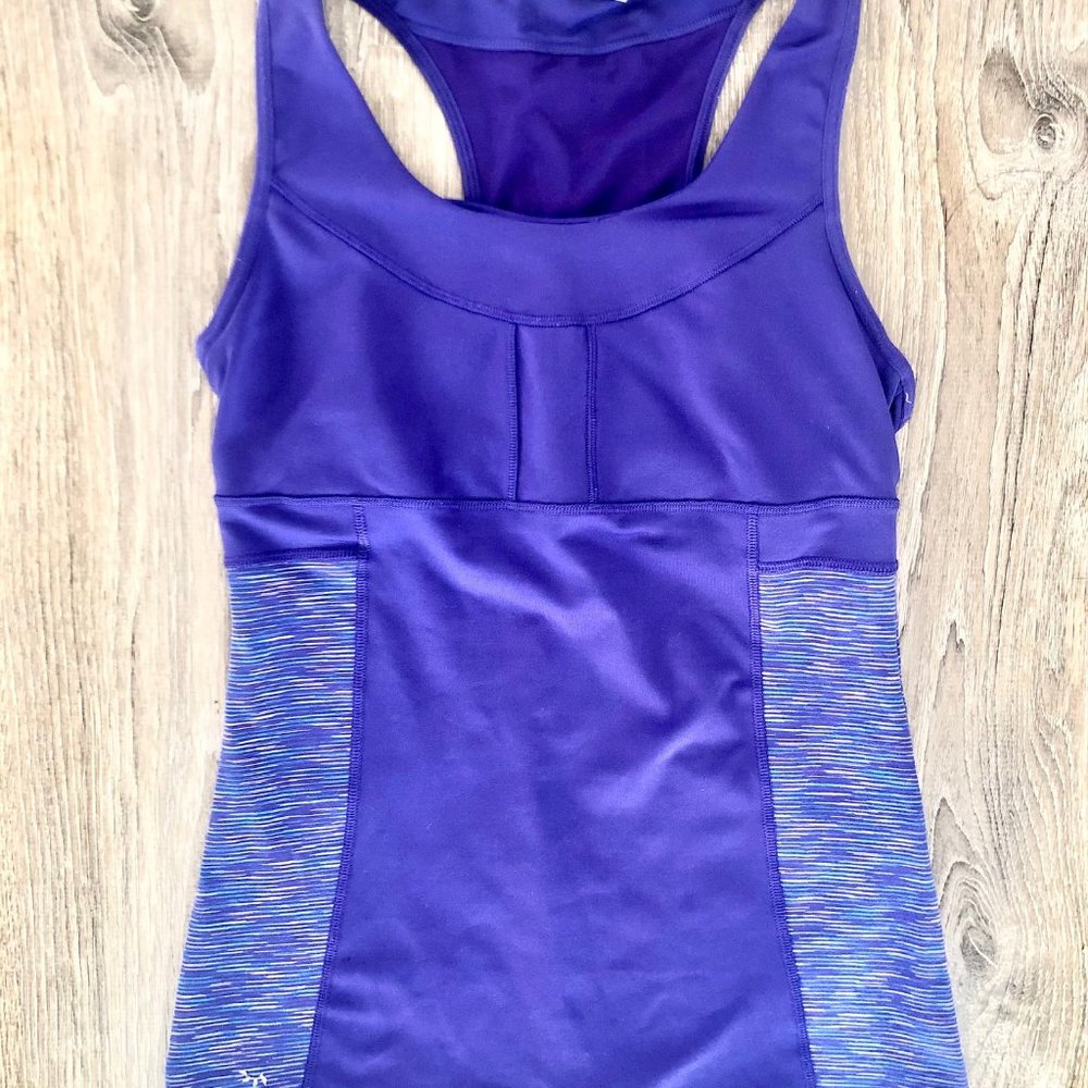 Athleta Purple Racerback Mesh Workout Yoga Tank Top